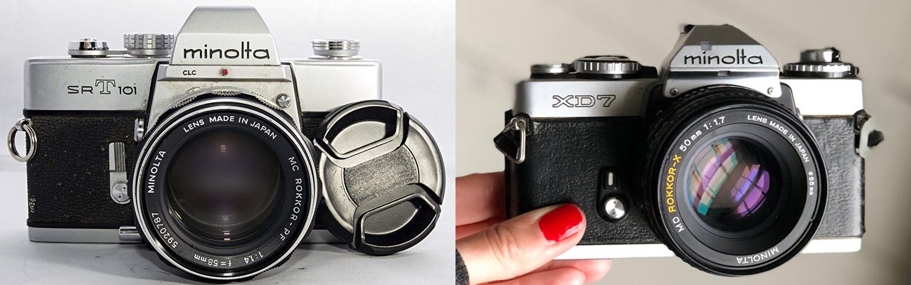 minolta srt101 and xd7
