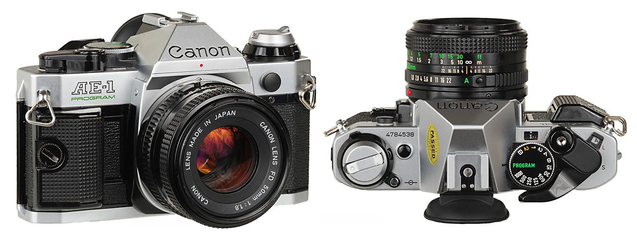 canon ae-1 front