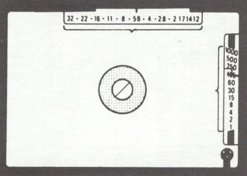 Yashica FR-I diagonally oriented split image